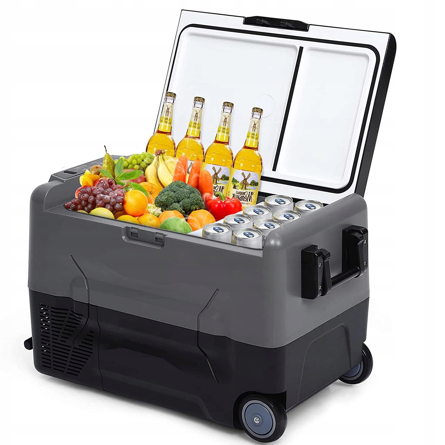 Lodówka Samochodowa 45L Dwustrefowa 2w1 Kompresorowa 12/24V 230V Dual Zone Pojemność 45 l