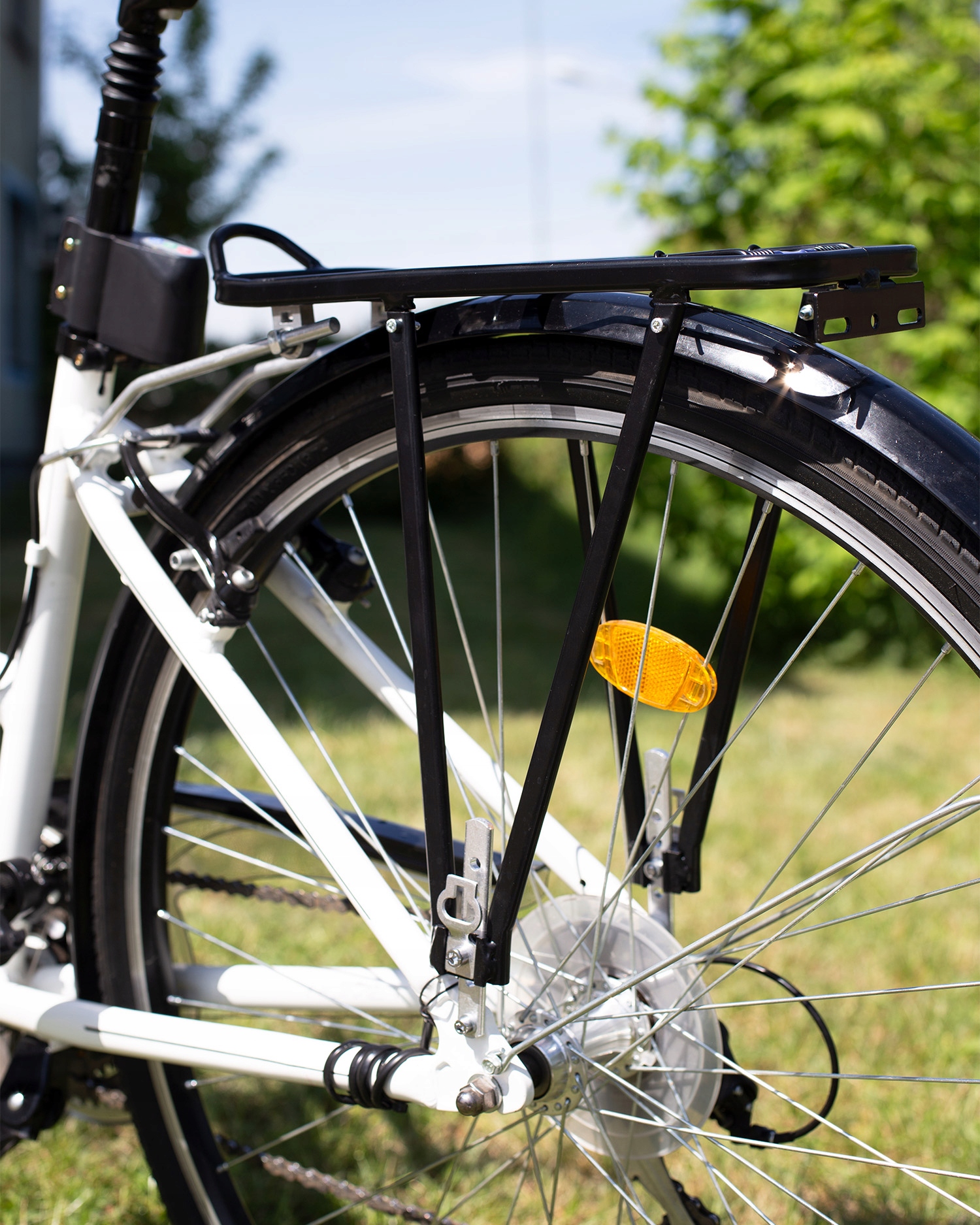 BAGAŻNIK ROWEROWY TYLNY ALUMINIOWY MOCNY NA ROWER UNIWERSALNY DO 35KG Kod producenta BR02 BAGAŻNIK ROWEROWY REGULOWANY DO 35KG