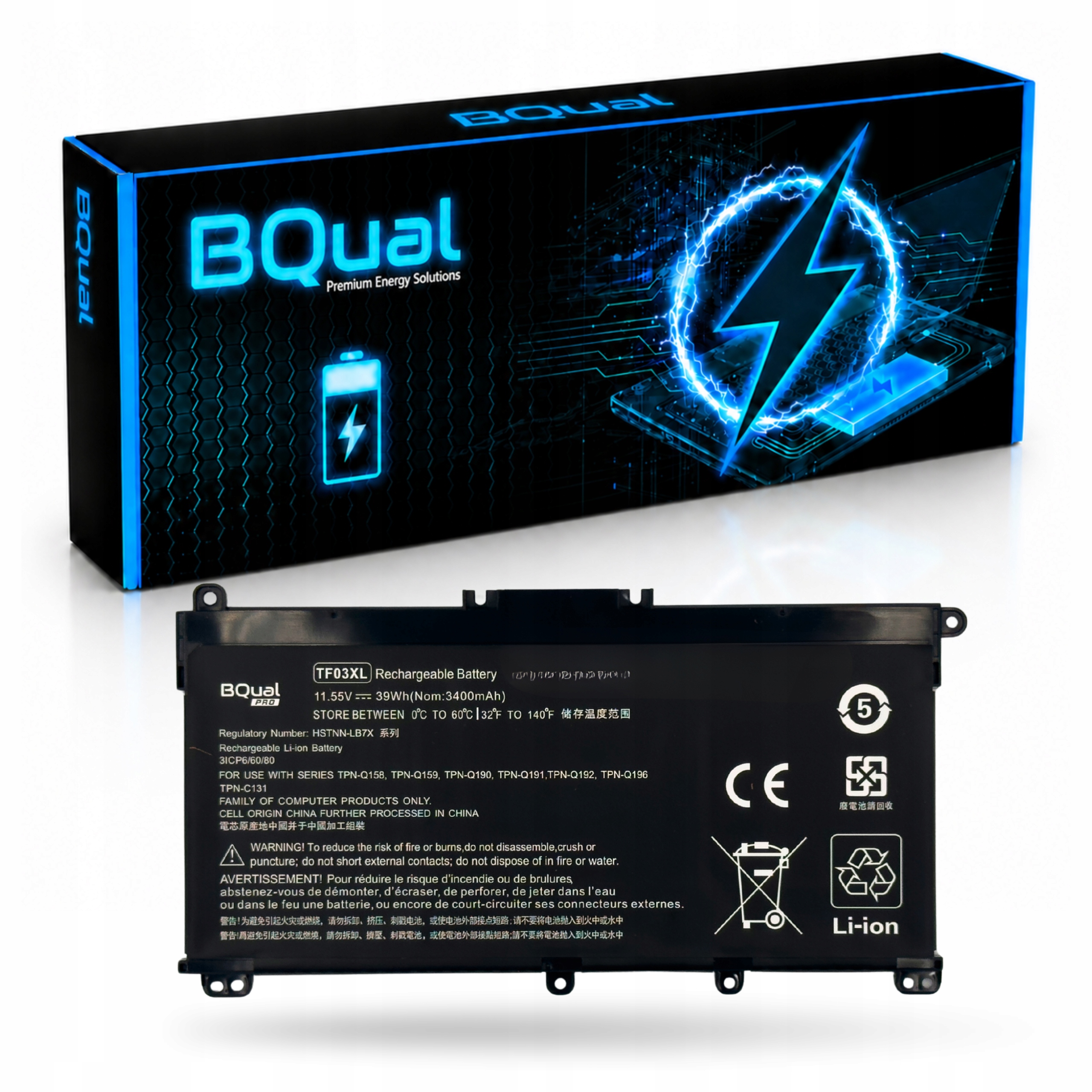 Bateria TF03XL HSTNN-LB7X 920046-421 920070-855 do laptopa Hp Pavilion 15