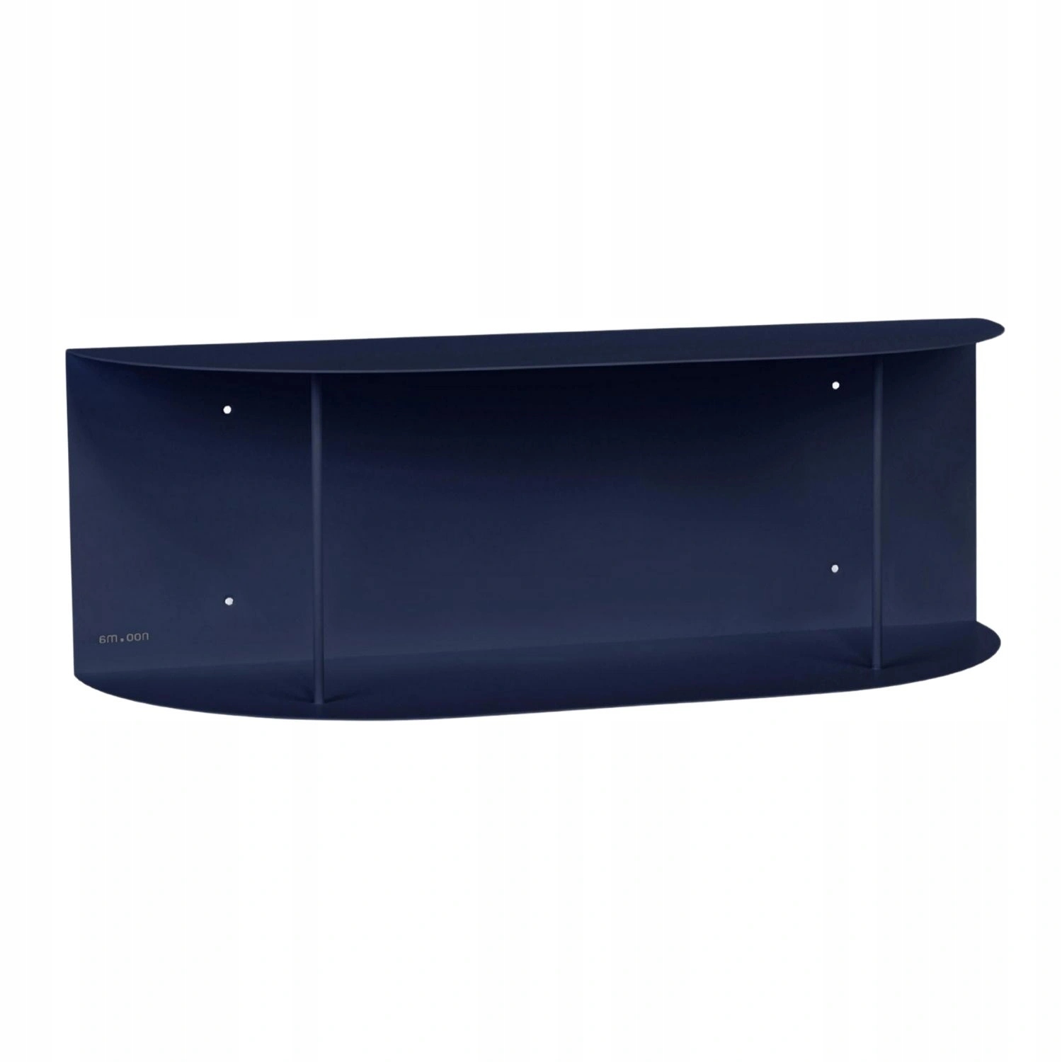 Oceľová nástenná polica Noo.ma Moderné tmavomodré lano 60 x 24 cm