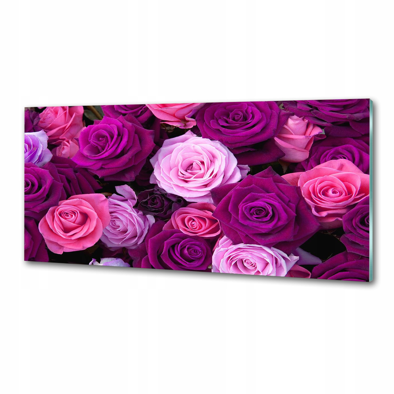 Sklenený panel do kuchyne Ruže 125 x 50 cm Lepidlo