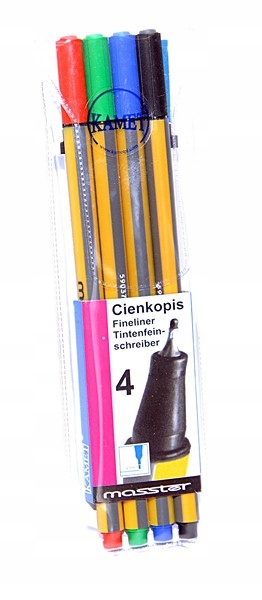 

4X Zesatw Kamet Cienkopis Masster 4