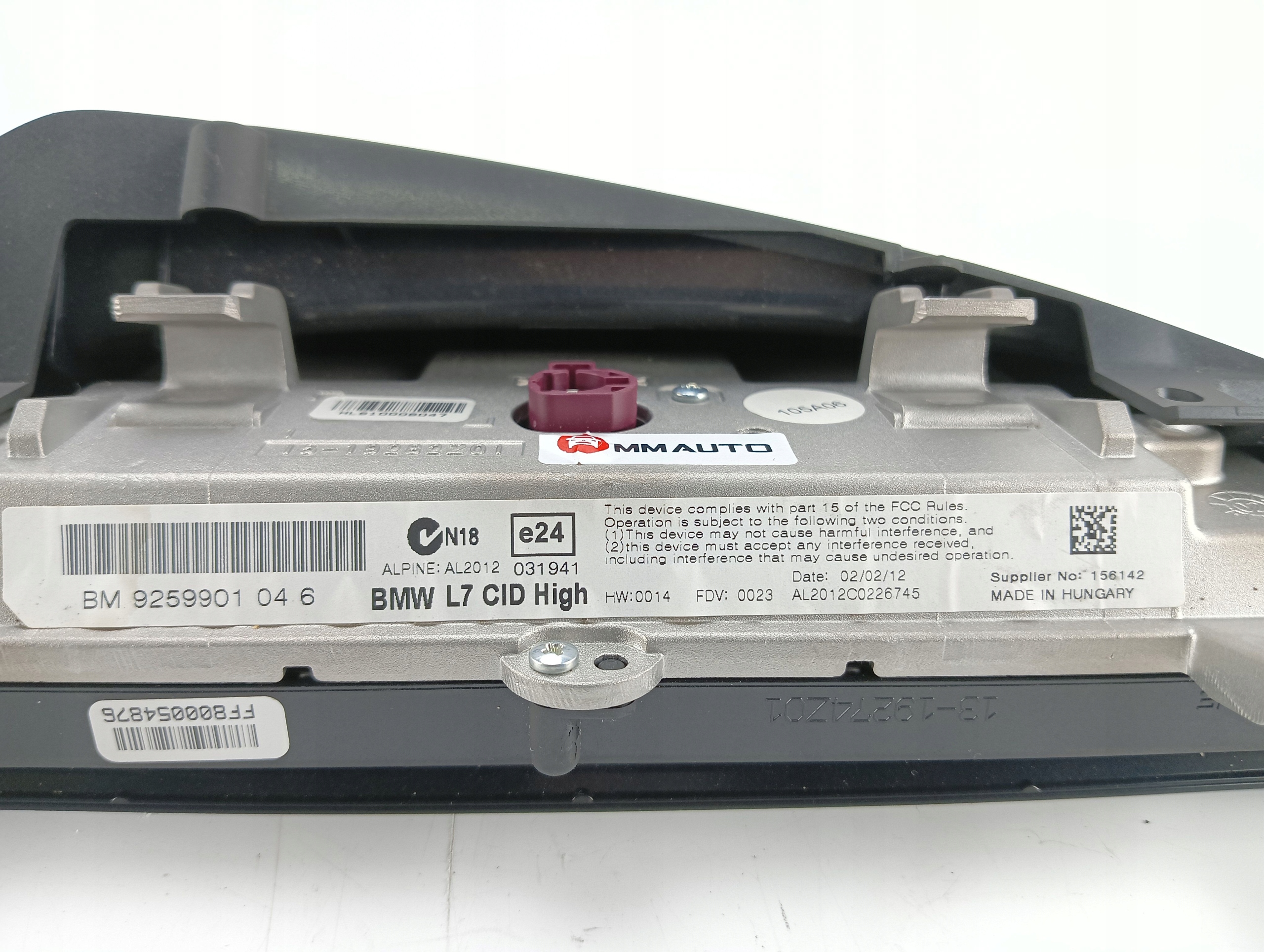 display navigation devices L7 CID HIGH BMW F20 F21 9259901
