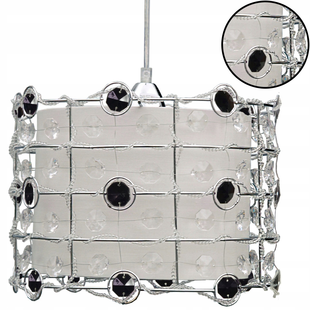 Exkluzivní závěsná Stropní Lampa s Krystalkami