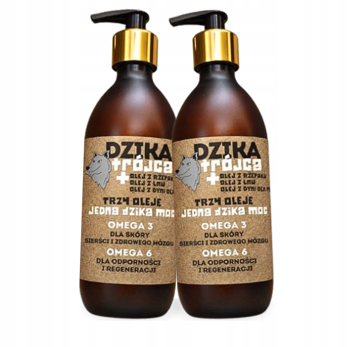 Levně Olej pro psa řepka dýňová len Divoká Trojice Omega 3+6 500 ml srst trávení