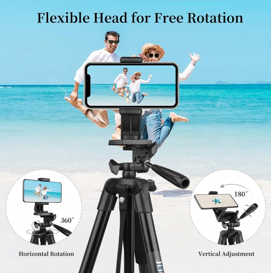 JOILCAN Statyw do telefonu komórkowego, tripod ze zdalnym wyzwalaczem161 cm Rodzaj statyw