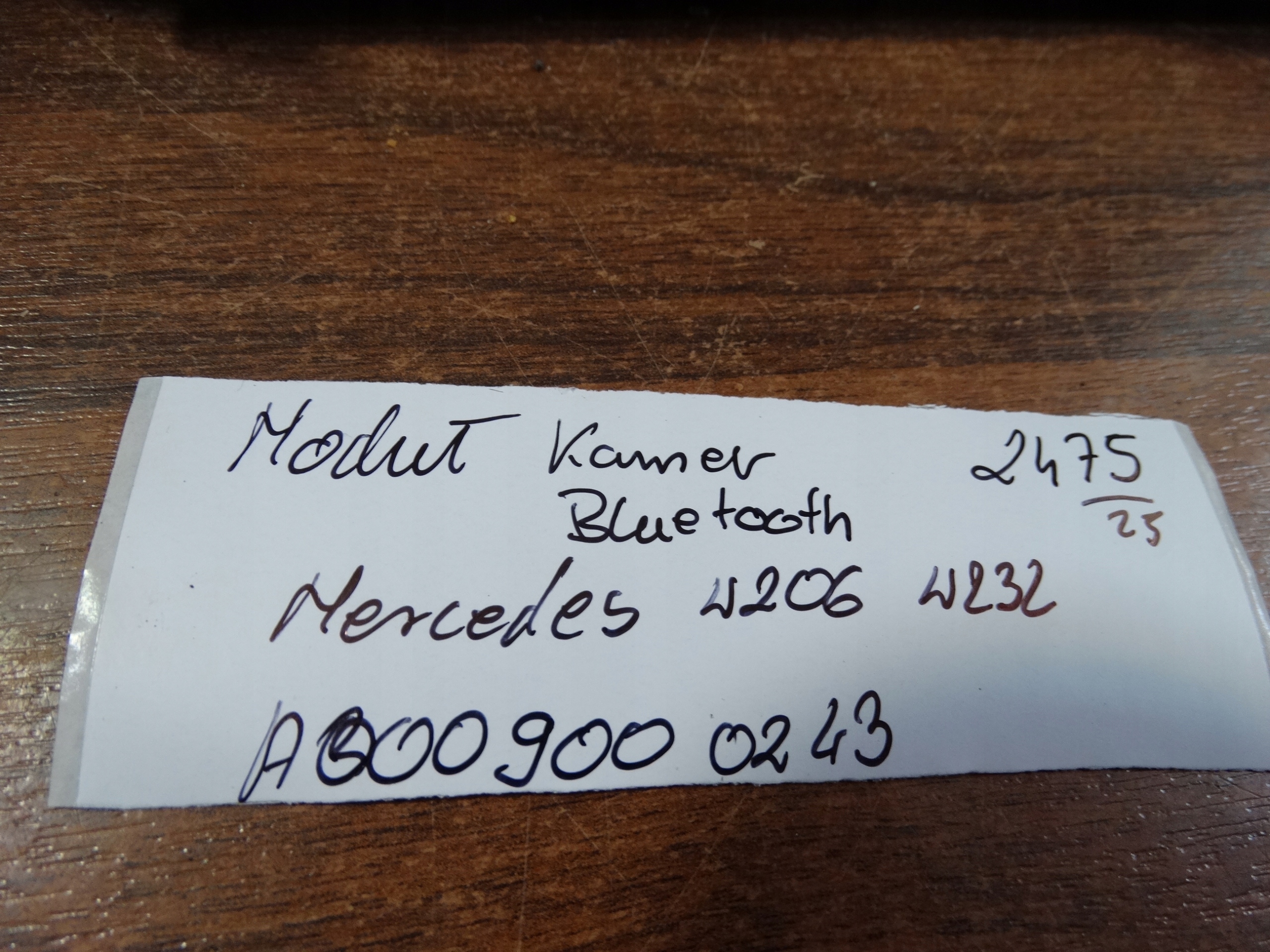Module BLUETOOTH KAMER MERCEDES W206 W232 1 9