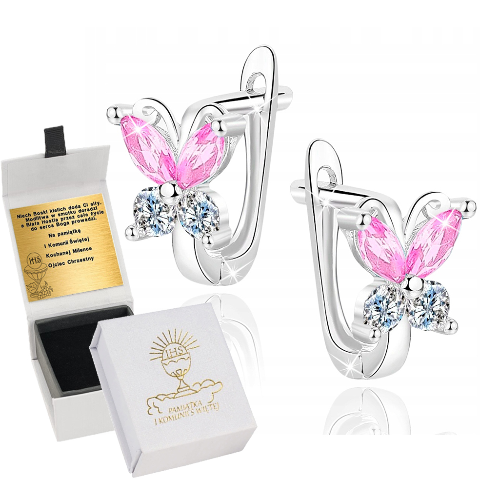 

Kolczyki Srebrne Dla Dziewczynki Angielskie Grawer