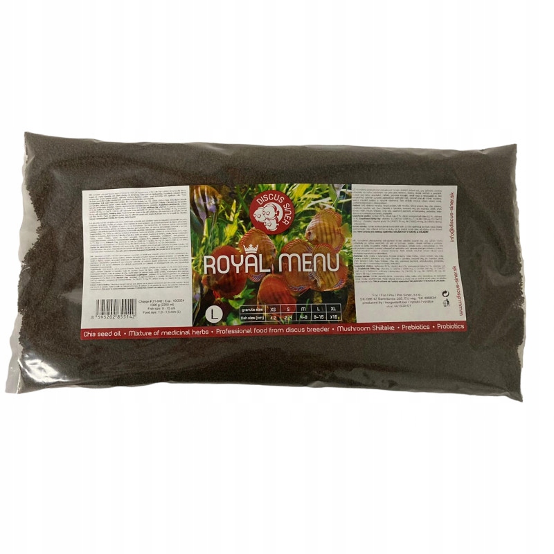 Levně Royal Menu Discus-Siner M, krmivo pro ryby do 9 Cm, rybí krmivo, 2250 ml/1000 g