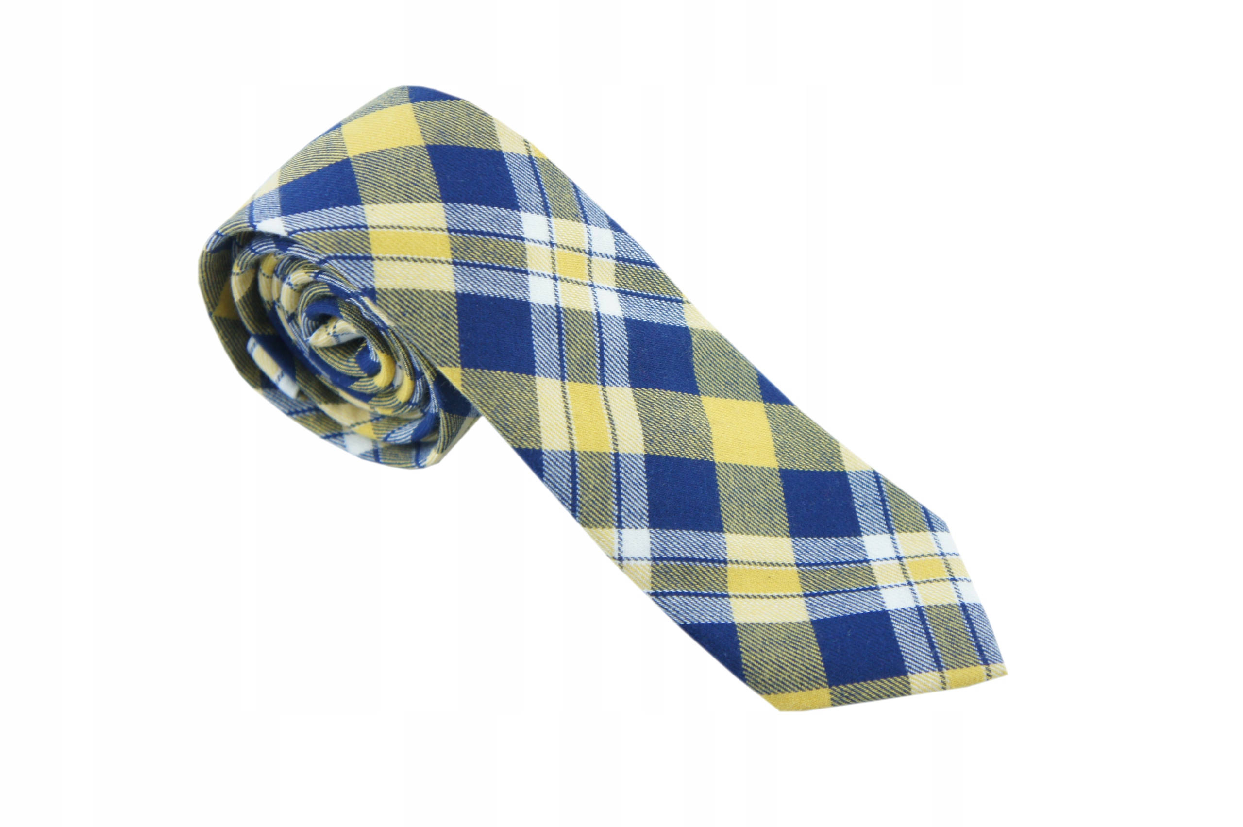 Krawat męski W KRATKĘ KRATĘ męski CASUAL DO PRACY