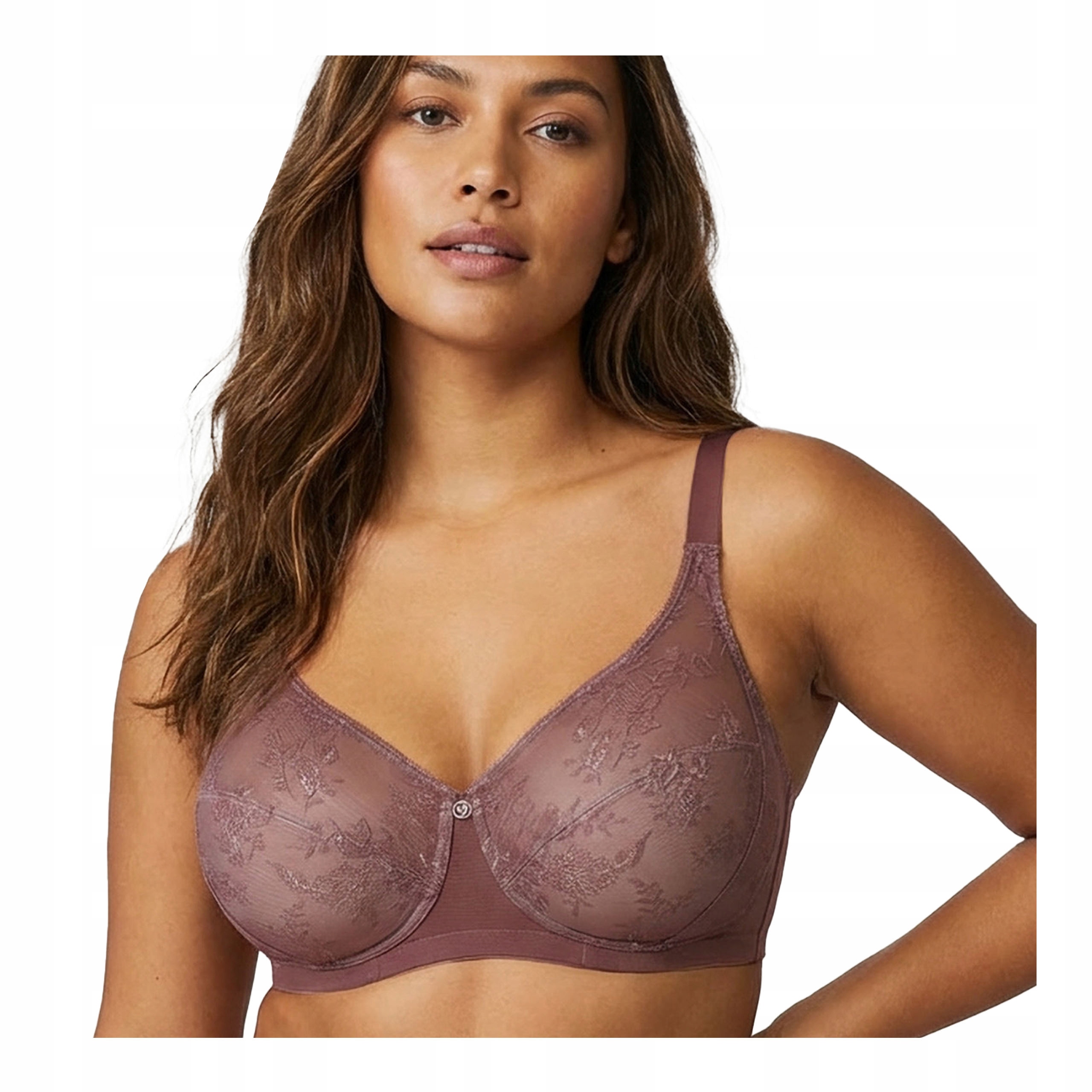 Měkká podprsenka bez kostic s širokými ramínky Verde Veronica 75C