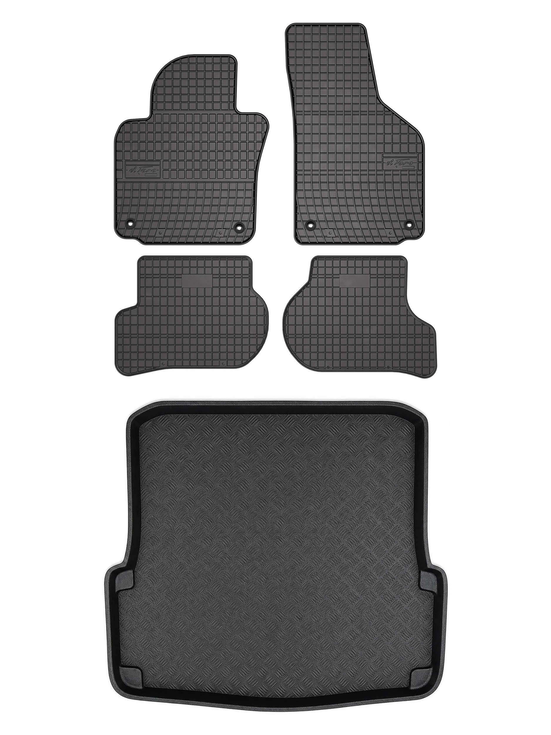 Gumové rohože SolidPRO rohož batožinového priestoru pre: Škoda Octavia II 2004-2013