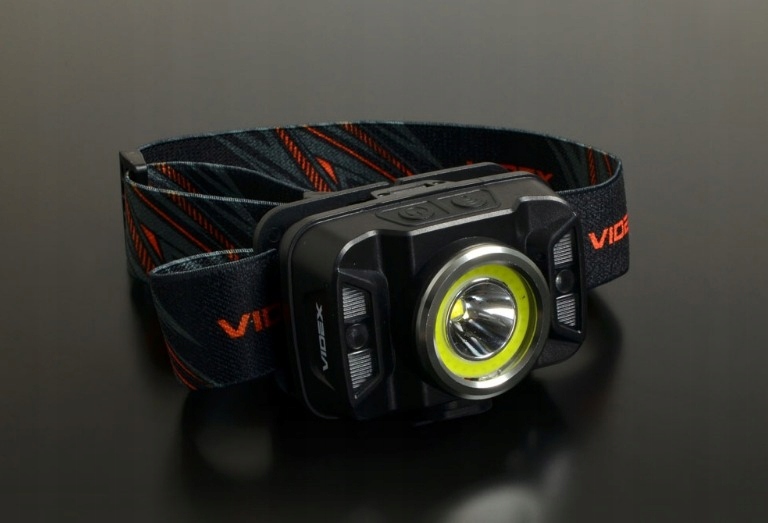 LATARKA CZOŁOWA LED AKUMULATOROWA ŁADOWANA STROBOSKOP CZUJNIK RUCHU 5W IP65 Marka Videx