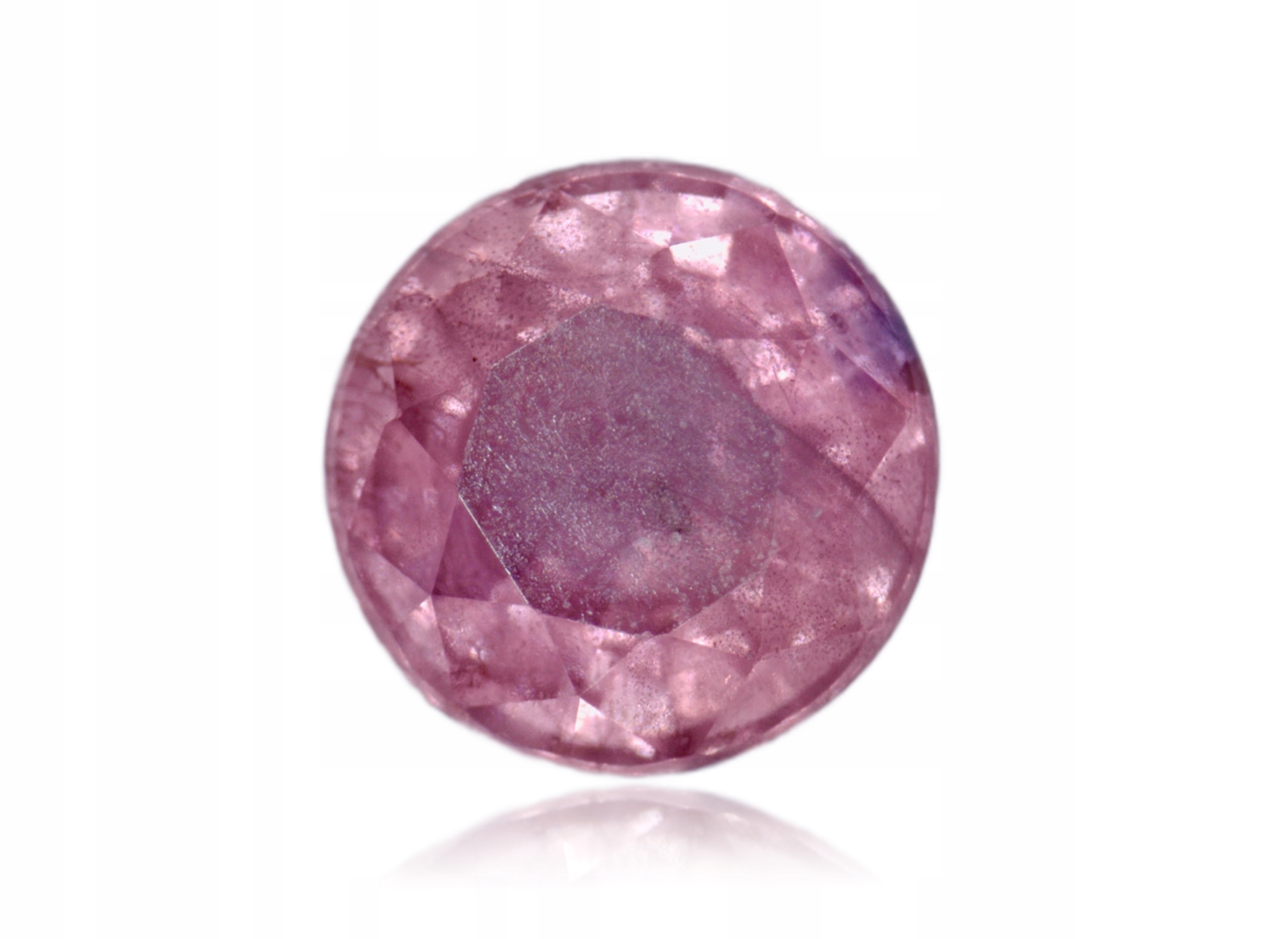 Safír 0.18ct Růžový Kulatý eCertifikát Wbd
