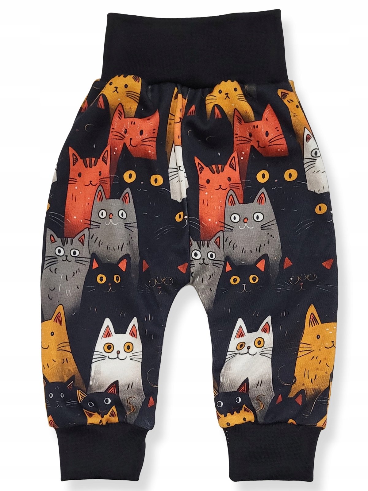 SPODNIE 98 spodenki BEZUCISKOWE dziecięce BAWEŁNIANE PRODUCENT w KOTKI