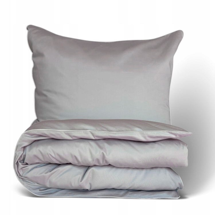 Posteľná Bielizeň saténová 220x200 2 obliečky 70x80 Gold Line TM0294_42 sivá Matex