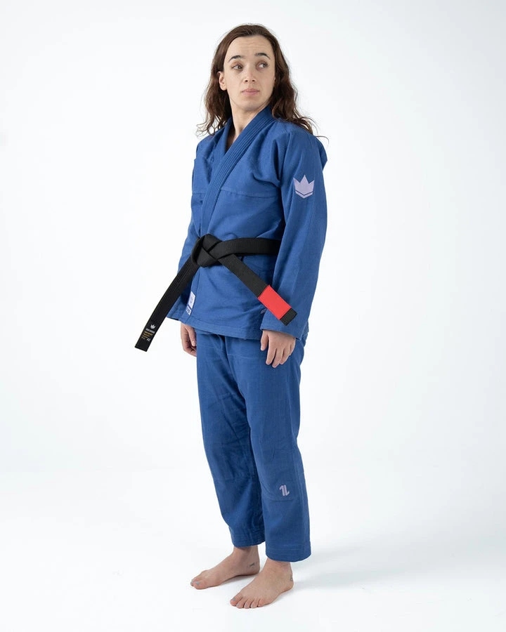 KiNGZ Kimono/Gi Bjj Dámské The One Lavenda s bílým páskem v sadě F1