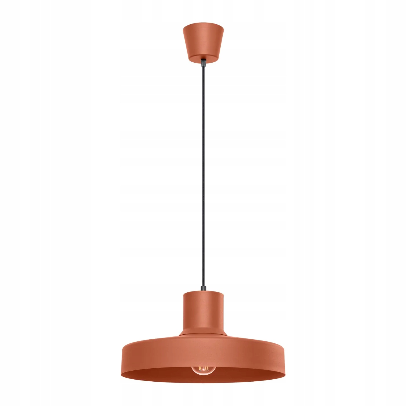 Závesná stropná lampa nad stôl Bilo okrová červená Sollux SL.1706