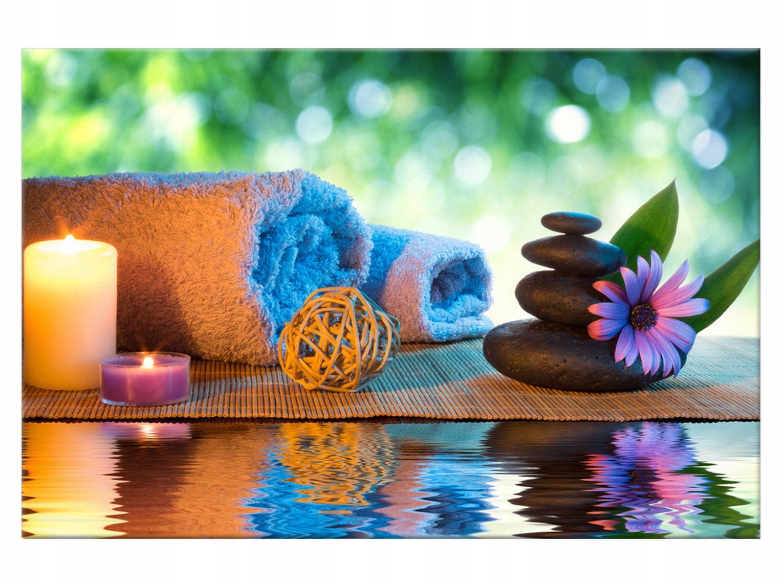 

Obraz Nastrojowa łazienka 120x80 Kwiaty 1986A_1B