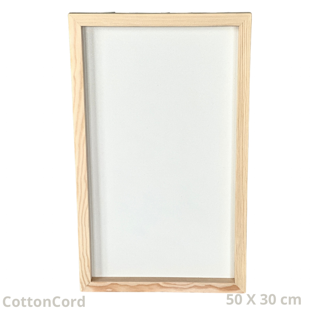 Dřevěný rámeček na macramé andílka, základ na pryskyřici 50 X 30 X 2,2 cm