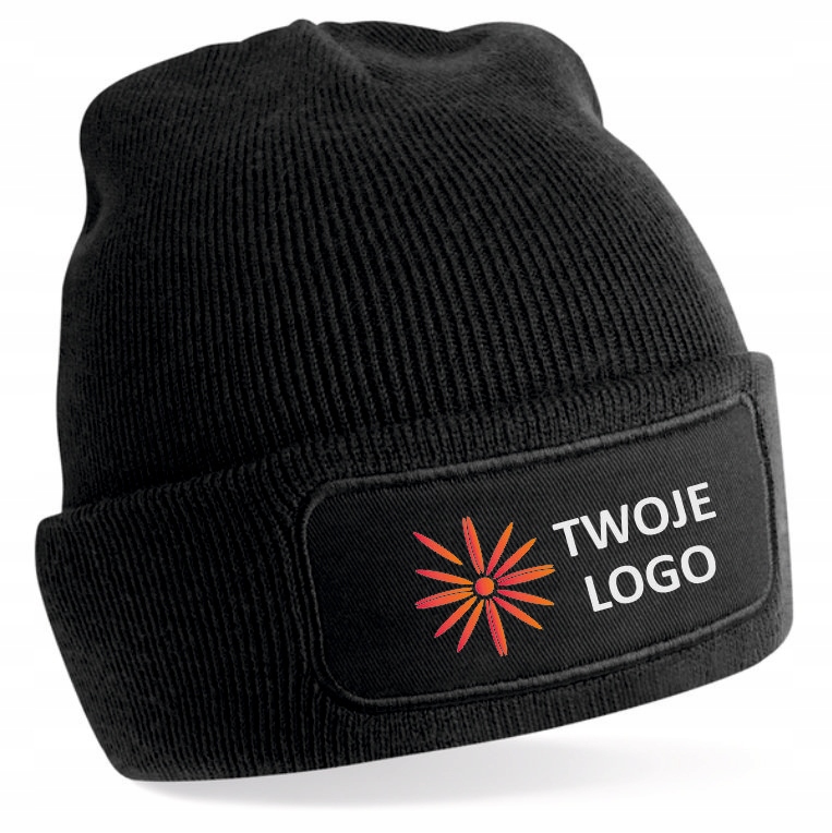 CZAPKA zimowa BEANIE z Twoim Własnym LOGO nadrukiem kolory