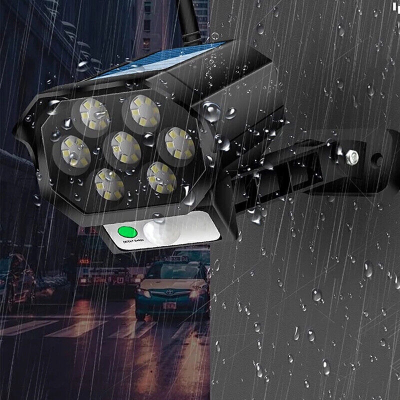 KAMERA ATRAPA oraz LAMPA SOLARNA LED DO DOMU 2w1 Kolor czarny