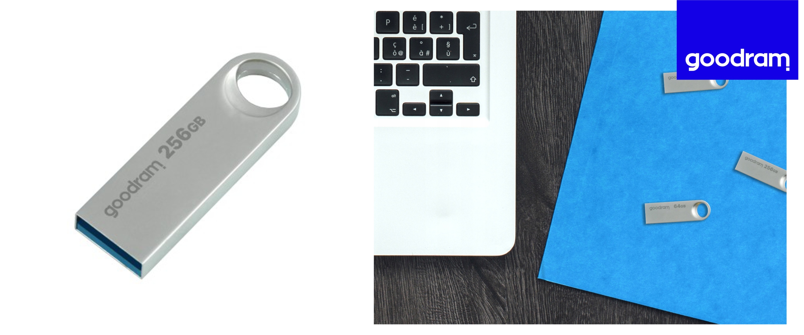 Pendrive GOODRAM 256 GB UNO3 Silver USB 3.2 Pojemność 256 GB