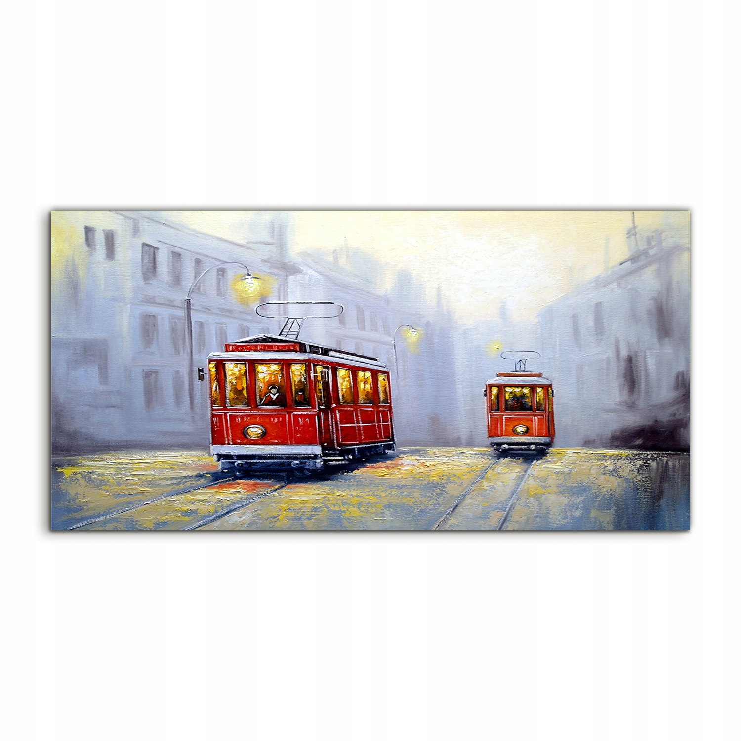 Obraz 100x50 stenová električka Moderná krajina