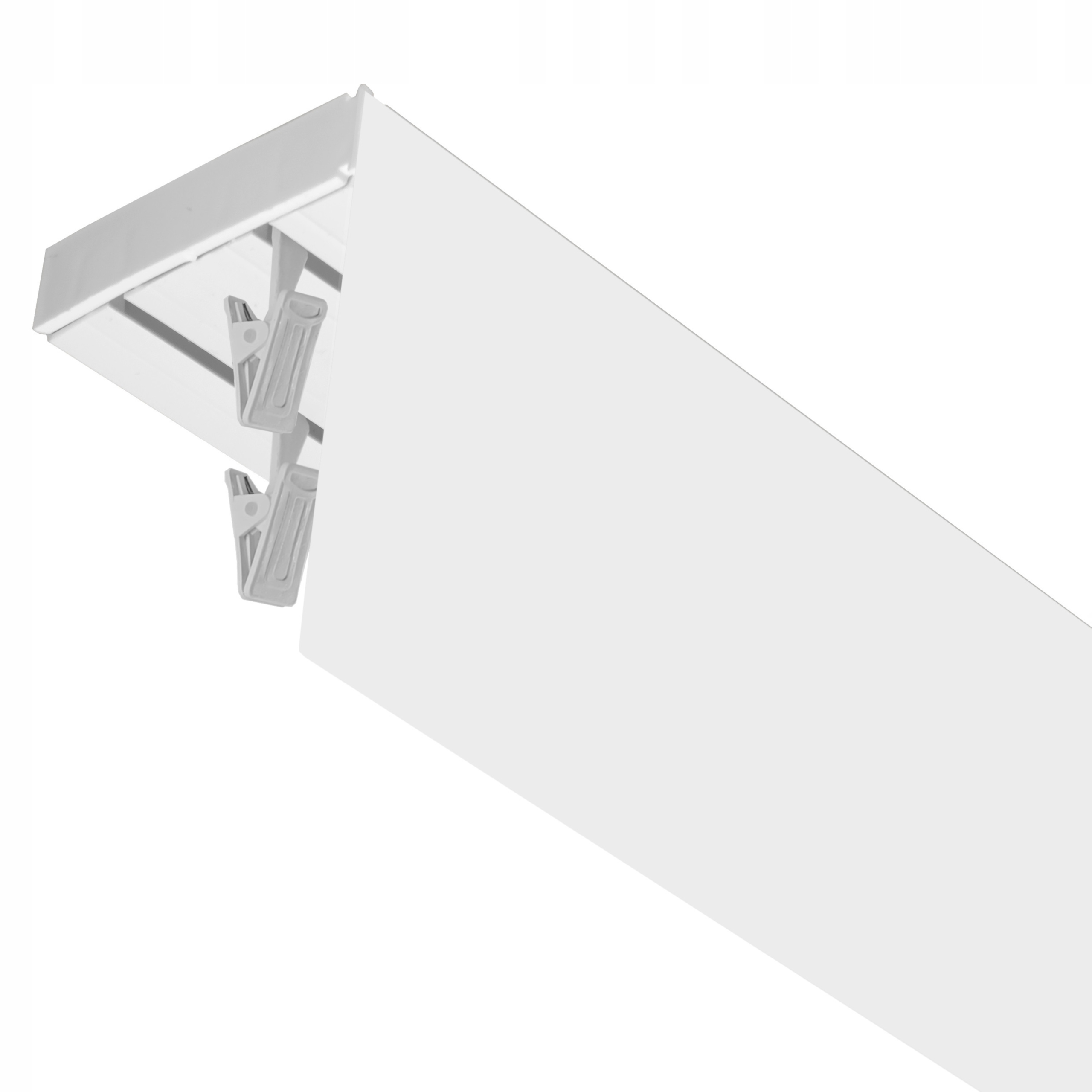 SZYNA SUFITOWA ELEGANCE PCV PODWÓJNA 360 cm KPL ŻABKI + MASKOWNICA 7,5cm Marka IMPERIA DECO