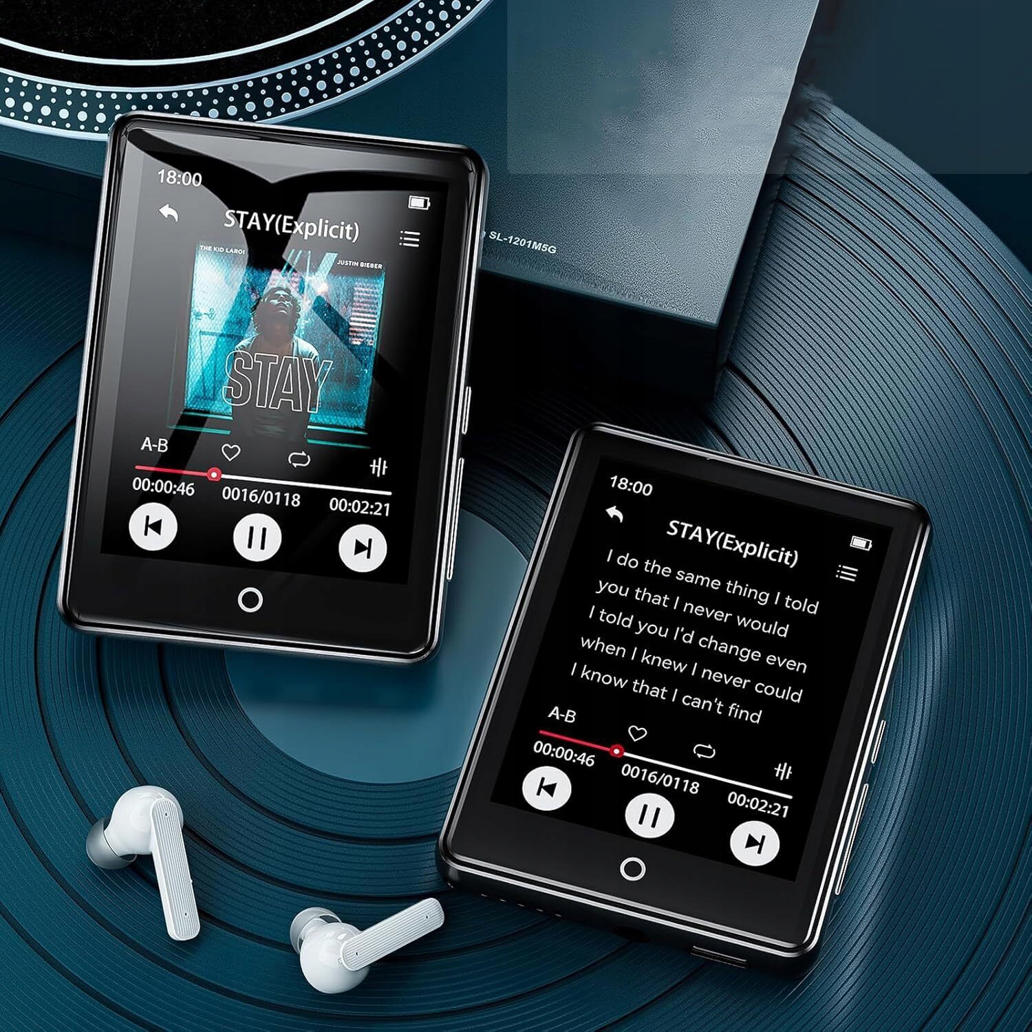 ODTWARZACZ MP3 MP4 BLUETOOTH Z SŁUCHAWKAMI ODTWARZACZ MUZYKI HIFI, RADIO FM Marka inna