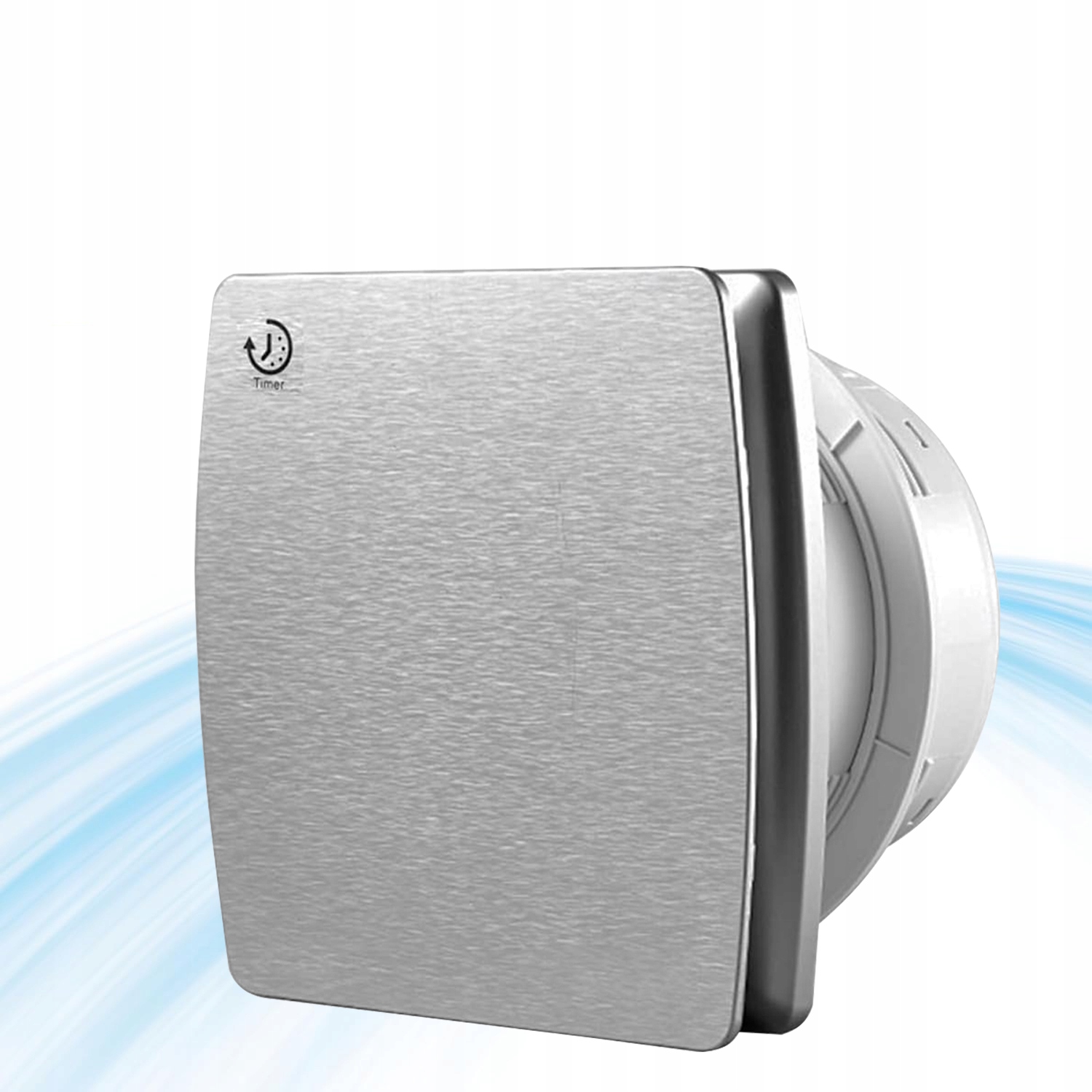 Wentylator łazienkowy cichy 100mm Czujnik wilgotności Klapa