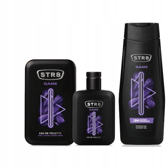 STR8 GAME ZESTAW 2cz WODA EDT 50ml + ŻEL 400ml