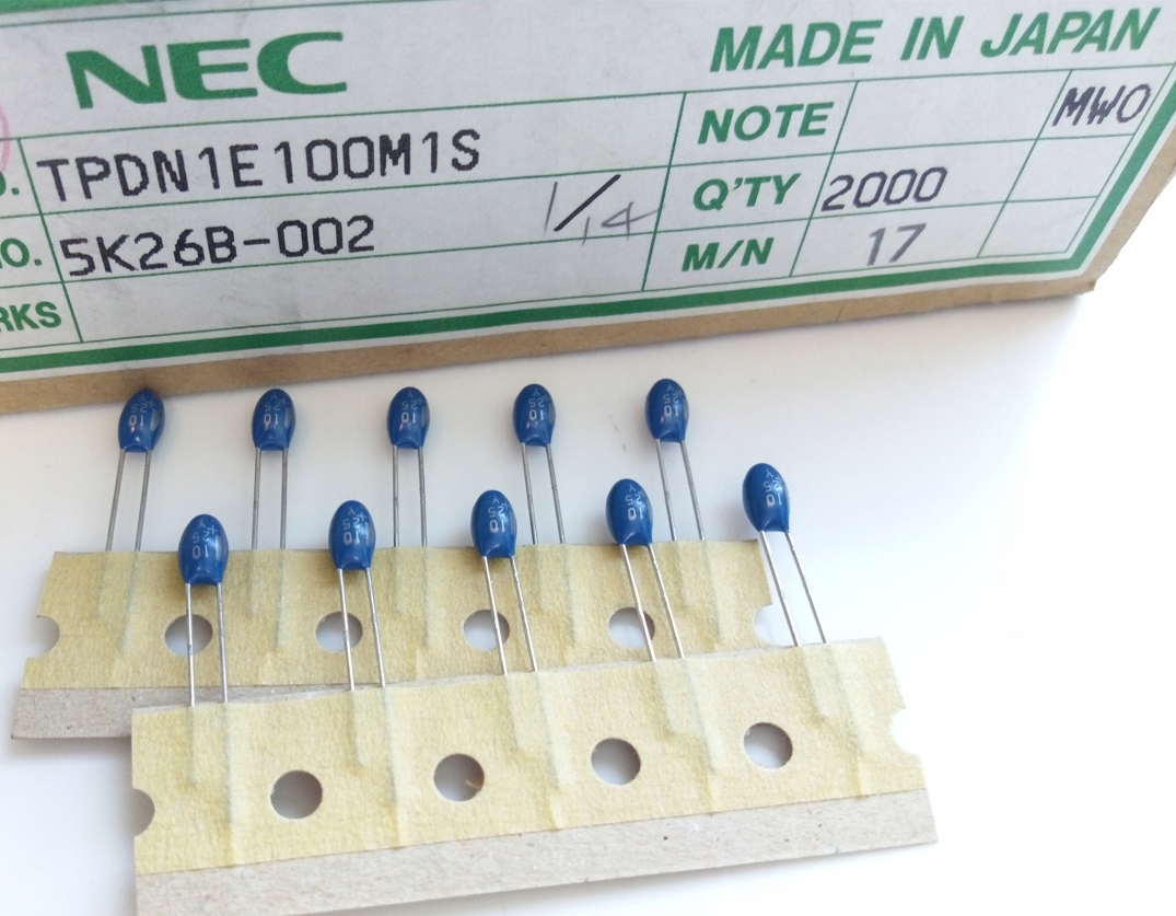 [10szt] Kondensator Tantalowy 10uF 25V Nec
