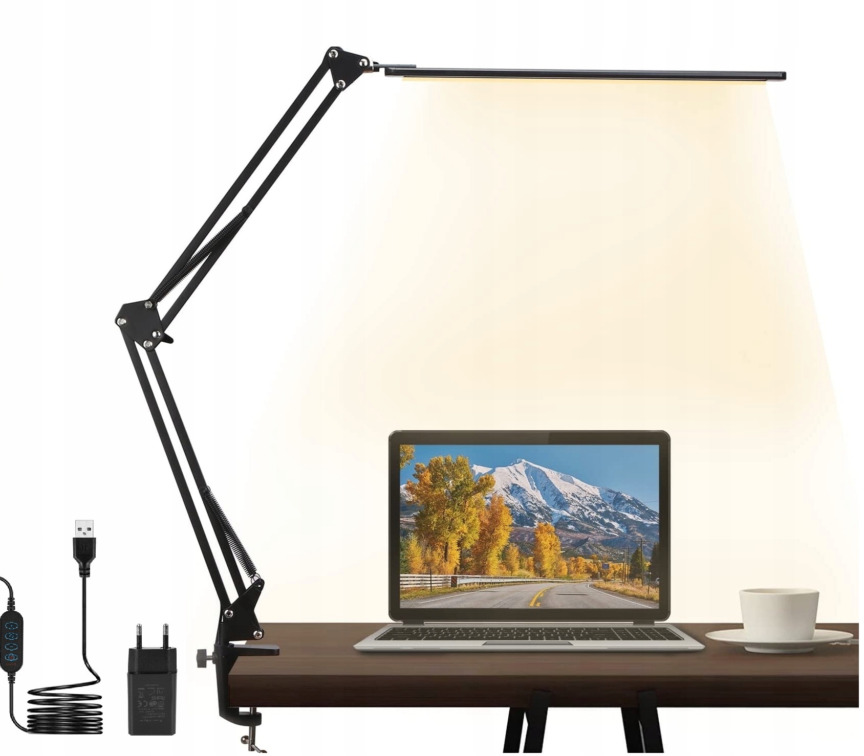 

Lampka Biurkowa Kreślarska Szkolna Biurko Led 12W