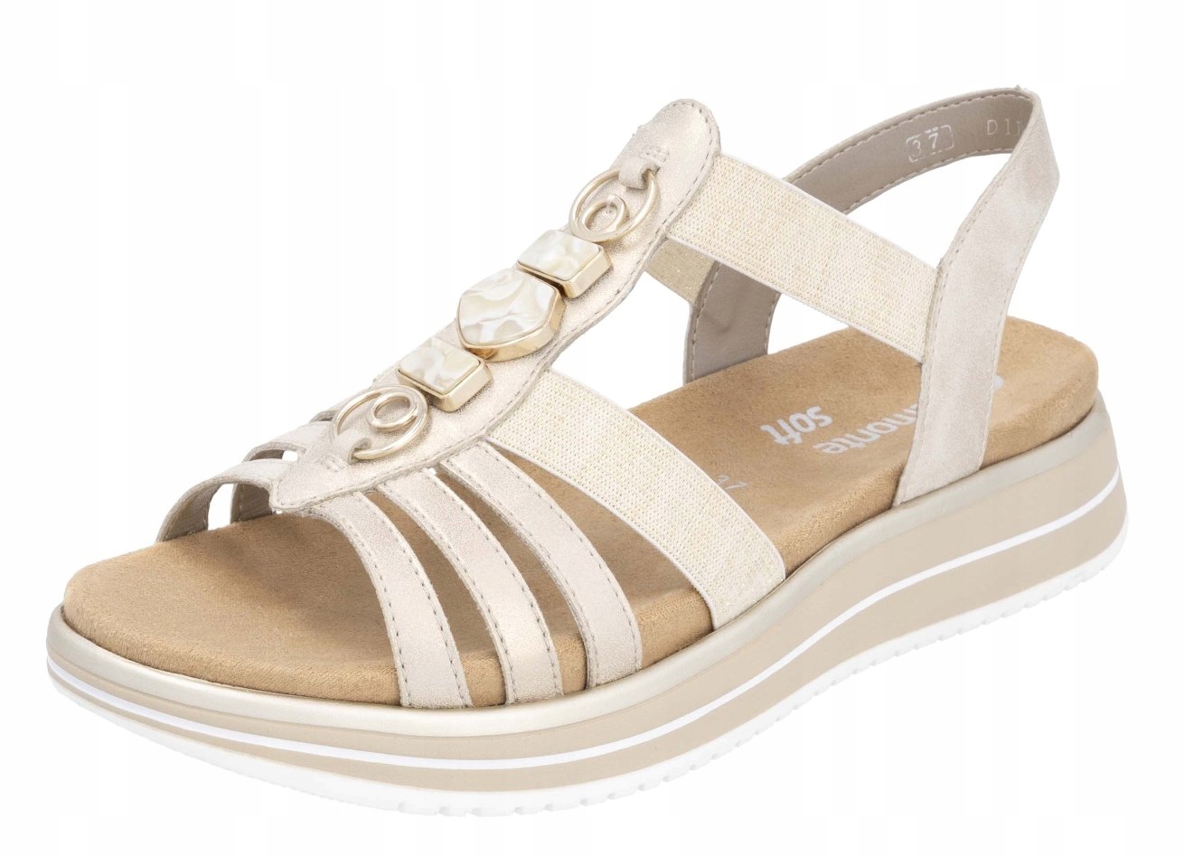 Remonte D1J60-91 vel.38 pohodlné dámské sandály Soft Rieker