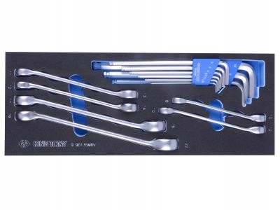 ZESTAW 15cz. KLUCZE DO PRZEWODÓW HAMULCOWYCH KING TONY