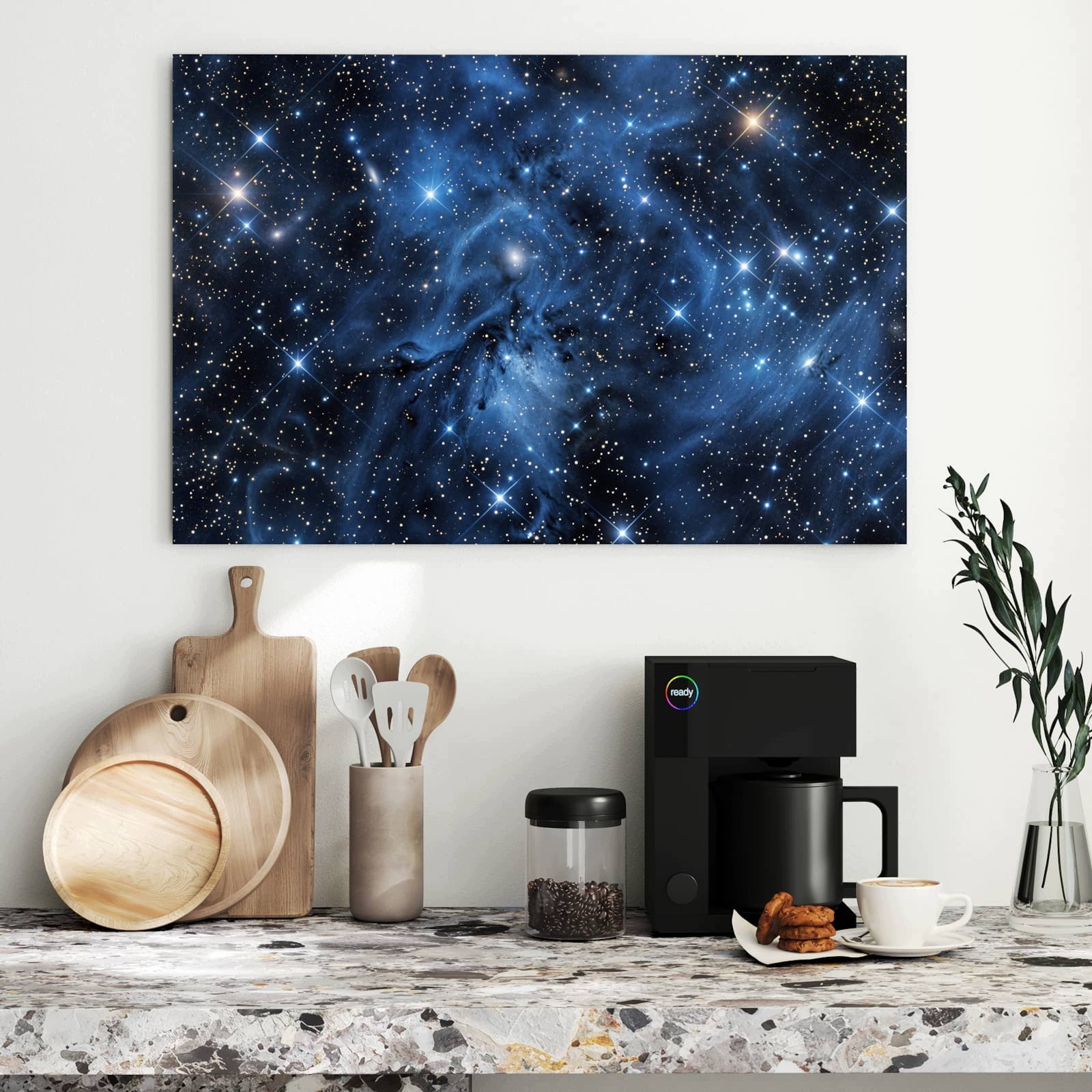 Magnetická tabule Jemné Hvězdné obloha 90 × 60 cm