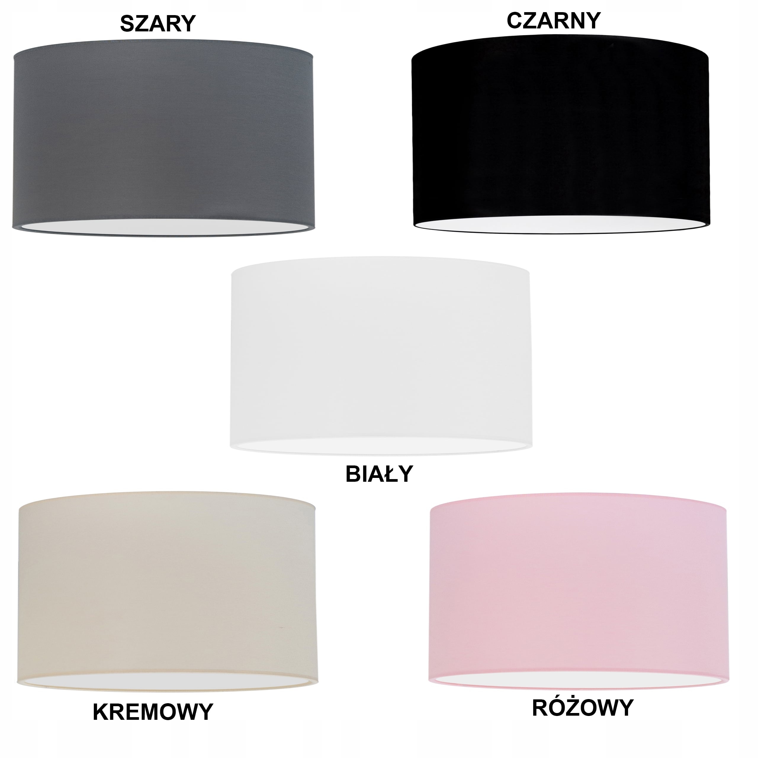 LAMPA WISZĄCA ŻYRANDOL SUFITOWA ABAŻUR 40 CM BIAŁY NOWOCZESNA Liczba punktów światła 1