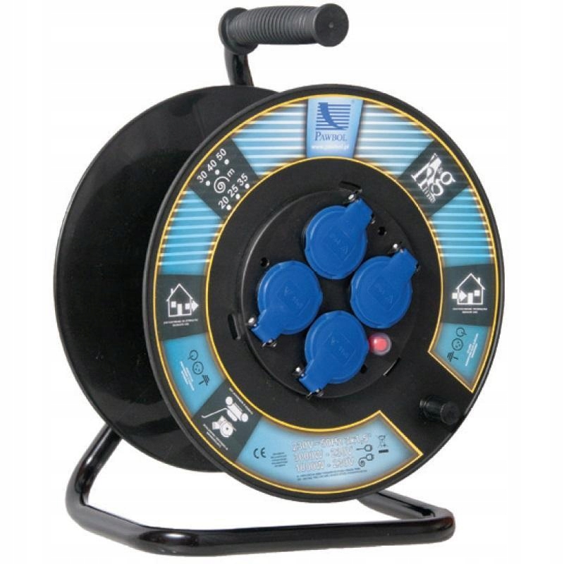 Rozbočka na bubnu 4x230V termik 1116-300 Rt