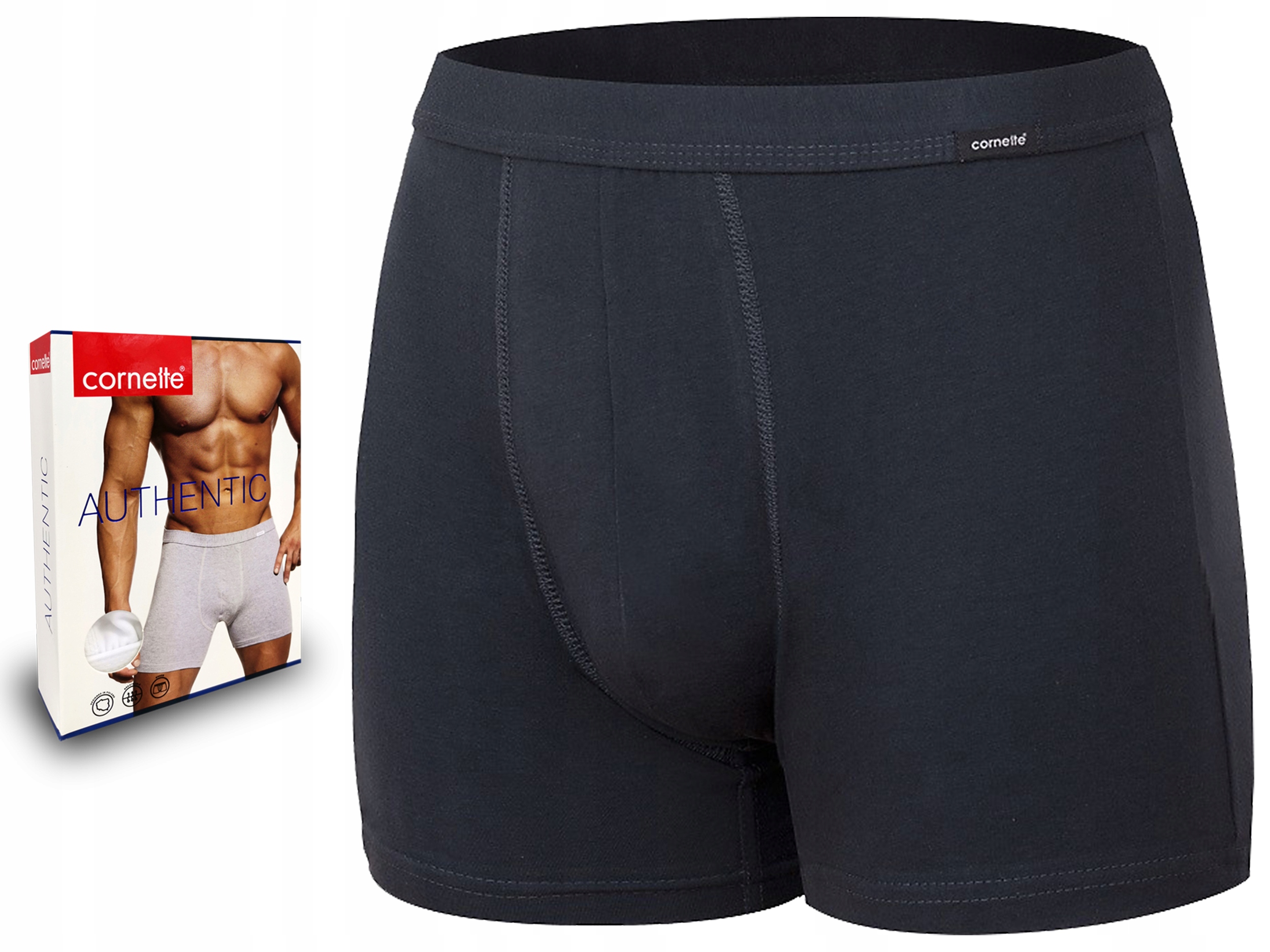 

Męskie bokserki Cornette Authentic, grafitowy, M