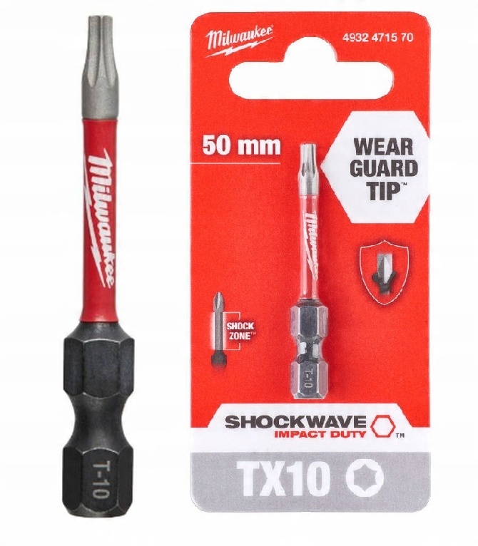 

Milwaukee Bit Udarowy Końcówka Shockwave TX10 50mm