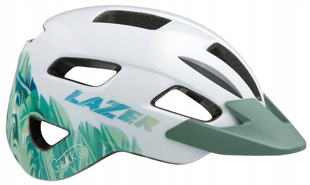 Dětská cyklistická přilba Lazer Gekko White Tropical, bílá, tropická barva