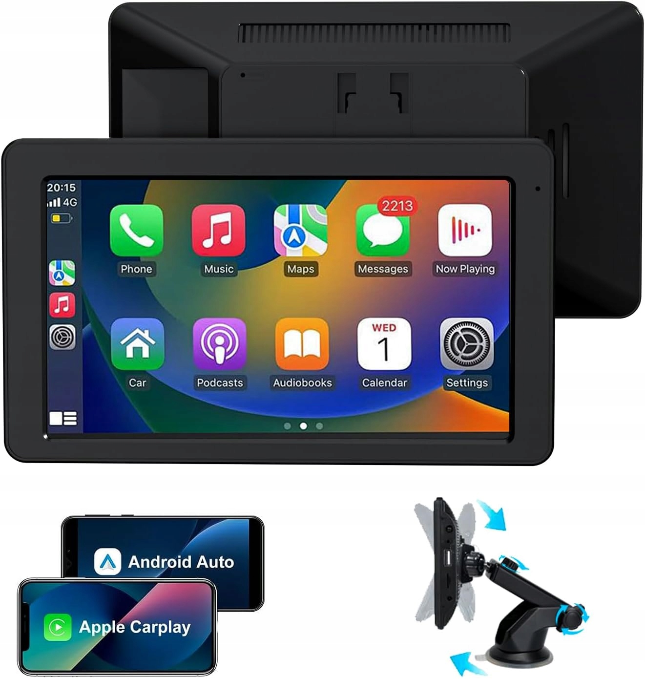 Autorádio Navigácia Gps Android Apple Carplay 7" Bytylink Bluetooth