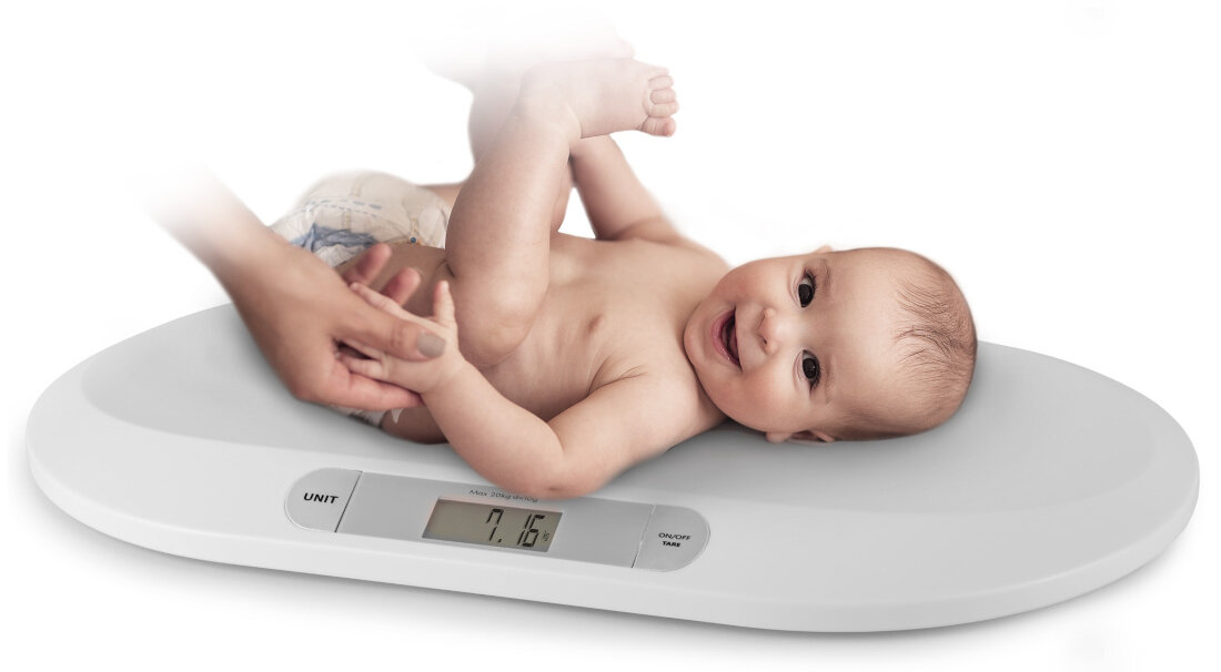 Waga dla niemowląt BERDSEN BW-141 Biały Wyświetlacz LCD