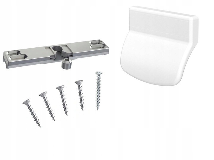 ZATRZASK BALKONOWY KLAMKA PALACZA POCHWYT BIAŁY