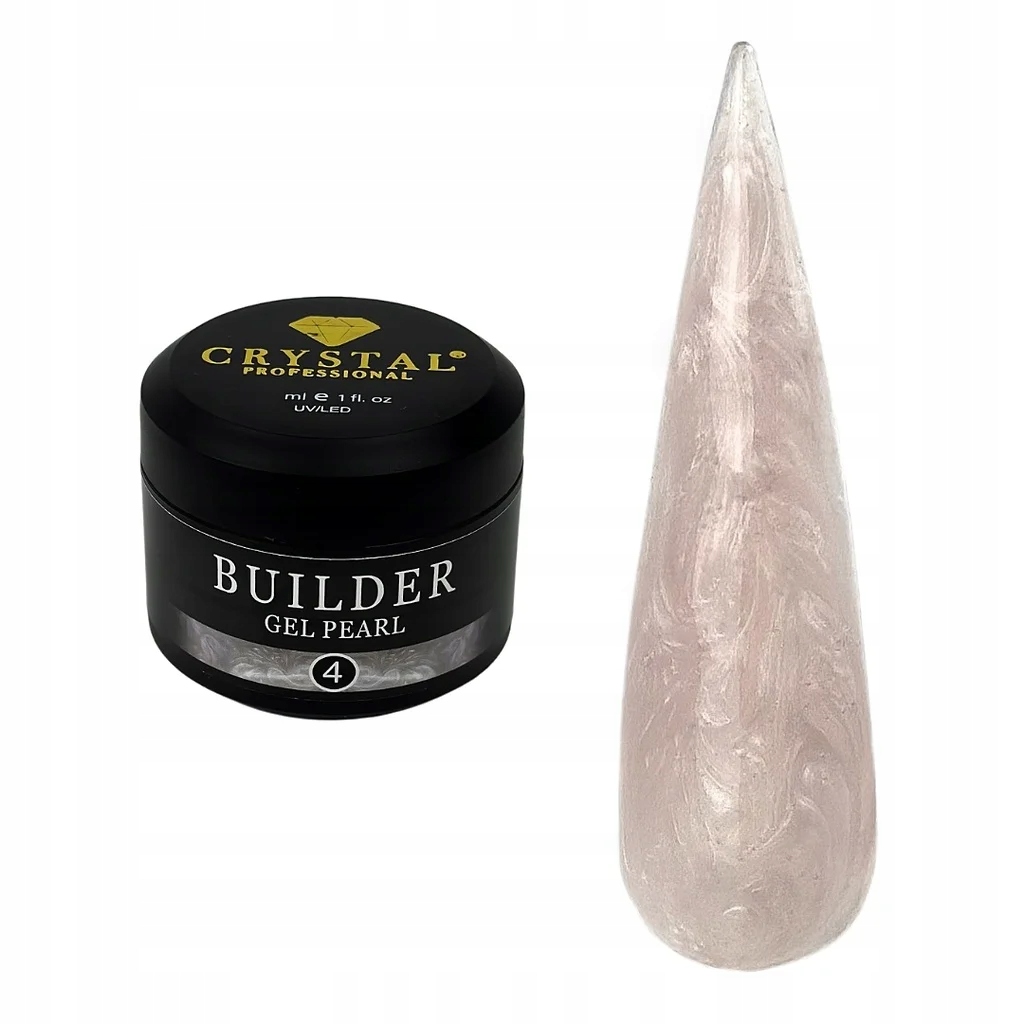 Builder Gel Pearl #4 30 ml Crystal Professional Gel pro posílení nehtů
