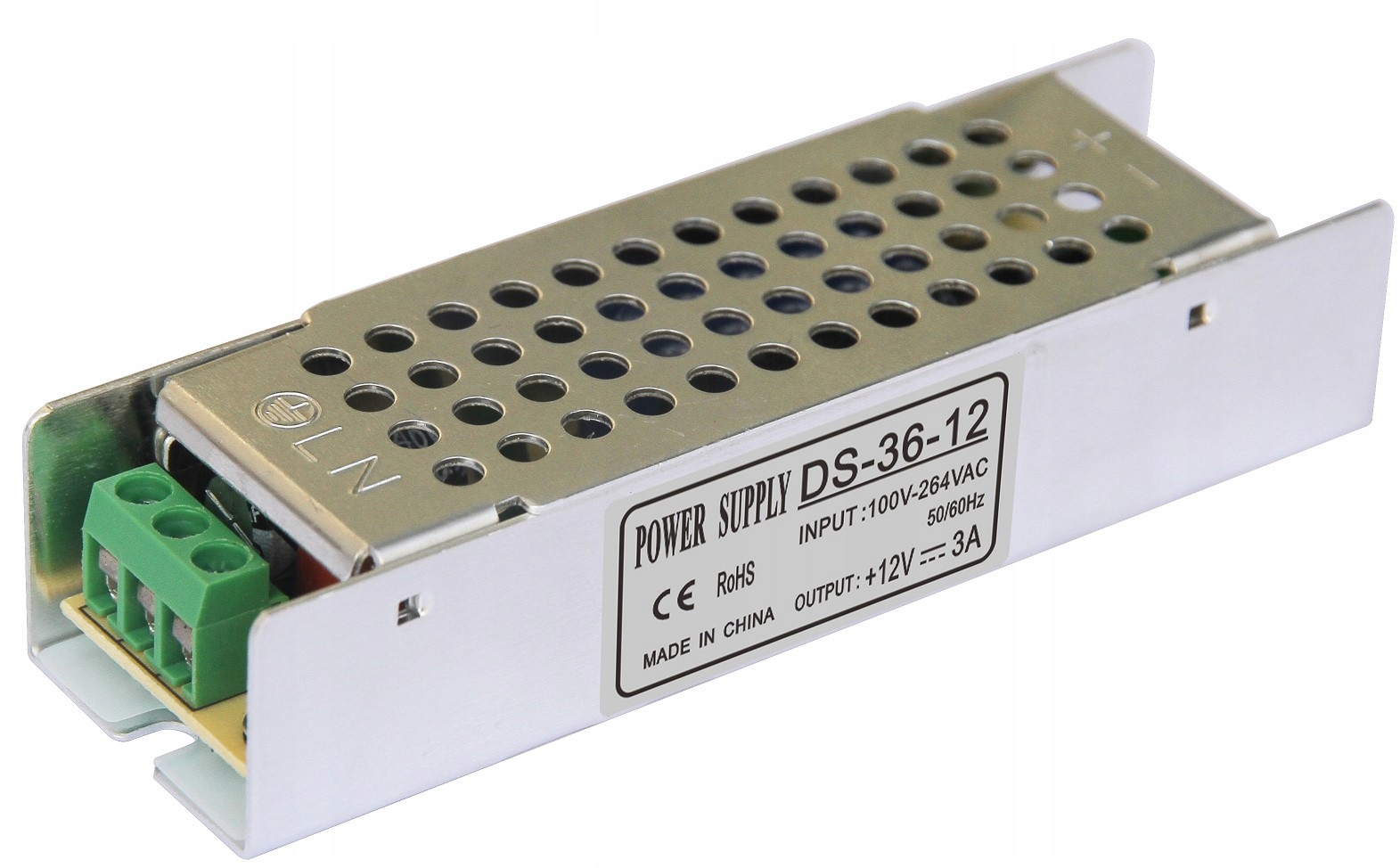 

Zasilacz Led montażowy 36W 12V 3A IP20