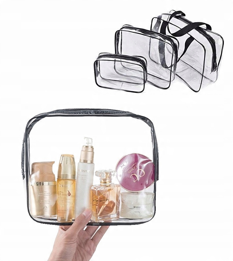 

Kosmetyczka Przezroczysta zestaw 3w1 Organizer x3