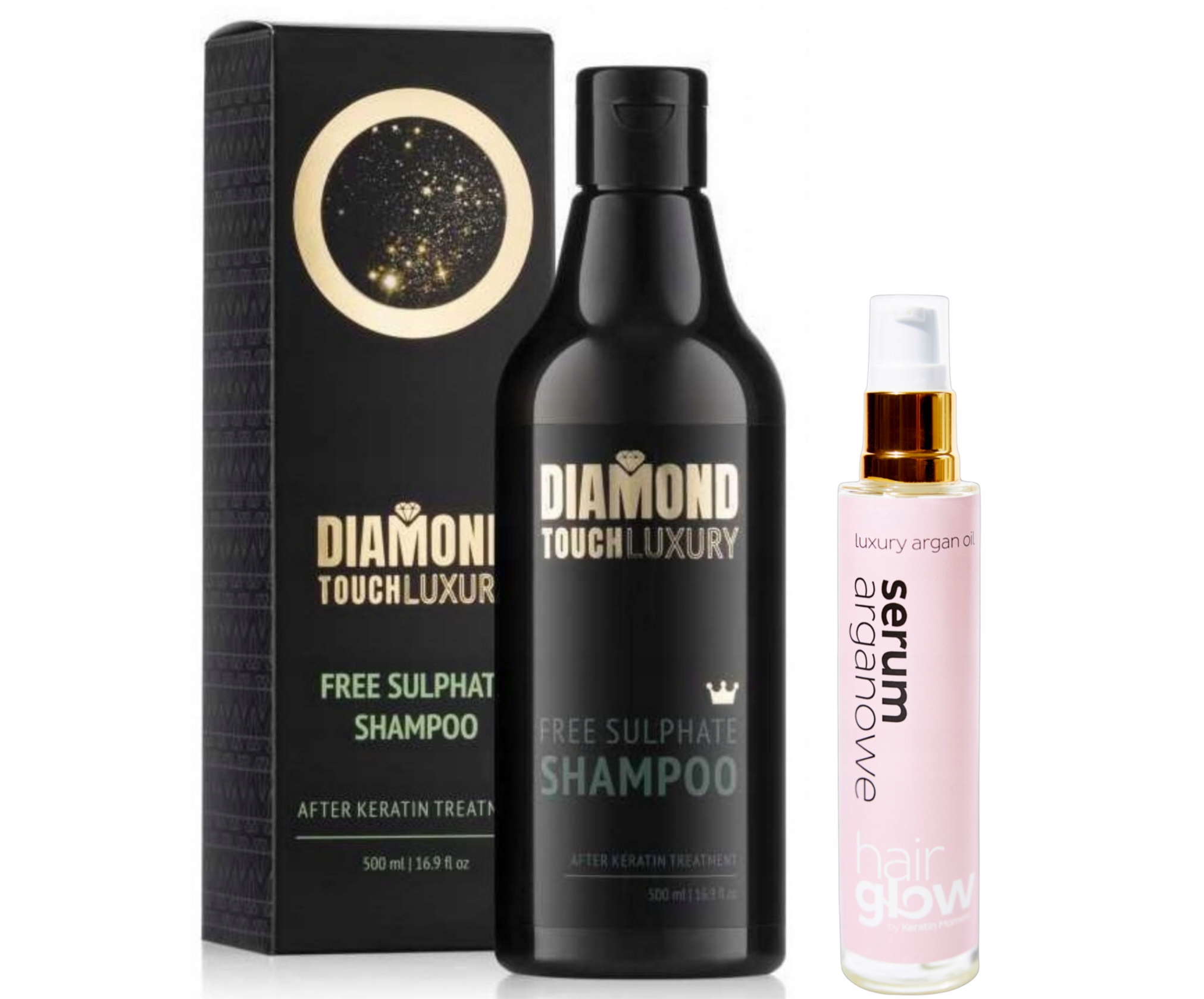 Набор для ухода за кератином Diamond Touch Luxury 500 мл купить с