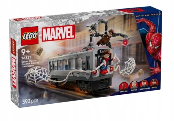 Lego 76321 Heroes Marvel Spiderman Versus Doc Ock Scéna V Metru
